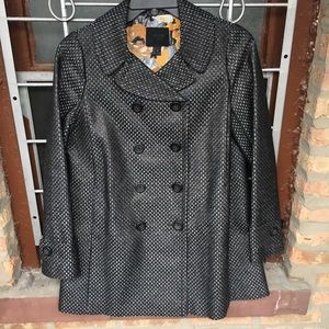 J. Crew Collection jacquard metallic dress coat 8